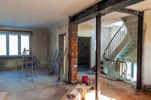 Finished interior remodeling project in Chicago